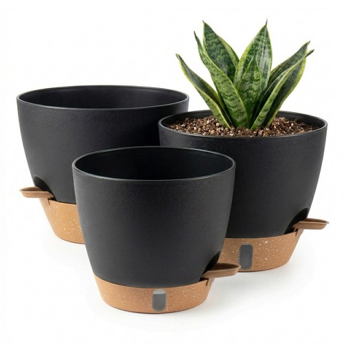 Self watering plant pots - watering,