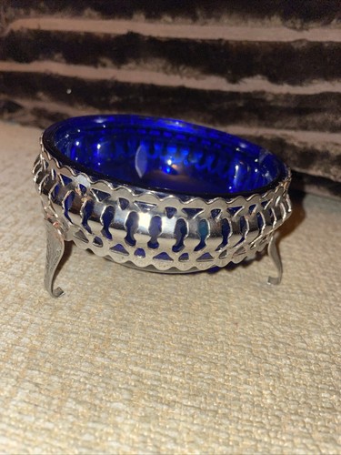 Vintage cobalt blue glass - cobalt, and