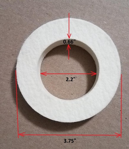 Felt ring washer friction seal - friction,