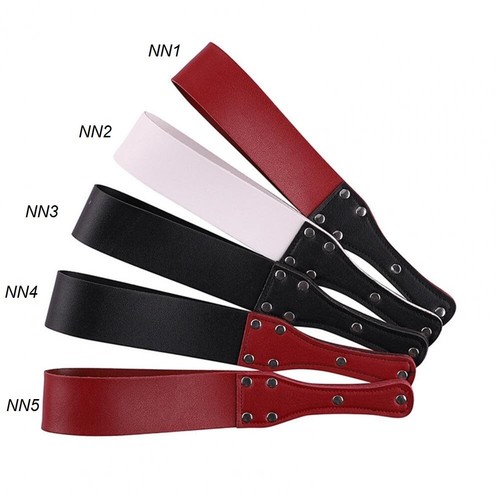 Leather black red spanking - leather,