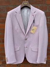 Mens Summer Searsucker Pink
