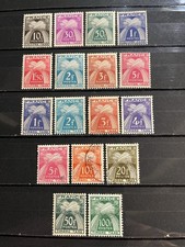 French Stamps 1943-55 Chiffre