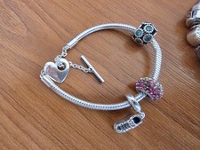 Pandora Silver Bracelet With 3
