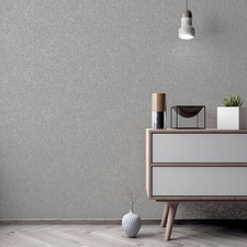Arthouse Linen Texture Grey Wallpaper