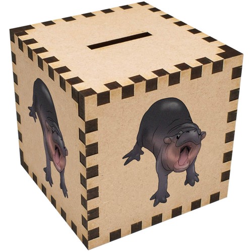 Angry pygmy hippo money box - money,