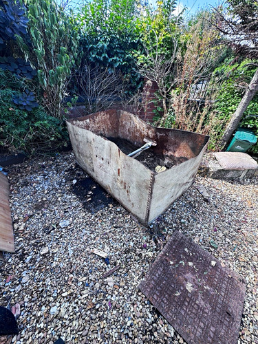 Large galvanised fire - large,