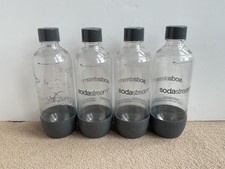 4 x Soda Stream Plastic Bottles 840ml Drink Lot Bundle **Sold As Seen**