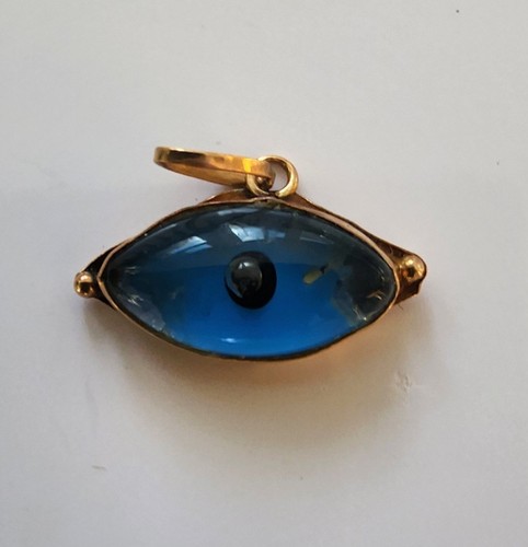 Yellow gold greek - evil, eye