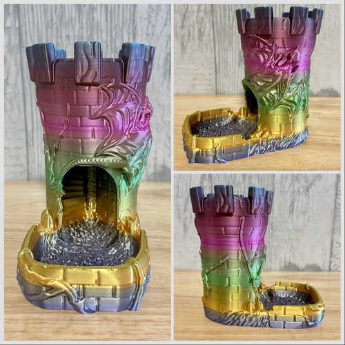 Dragon castle dice die tower - castle, dice/die