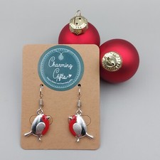 Hand-Painted Christmas Robin