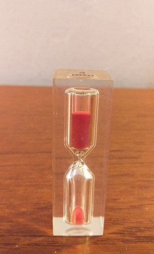 Vintage lucite egg timer - egg,