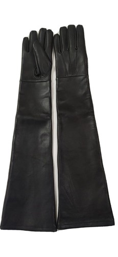 Genuine lambskin leather black - leather,