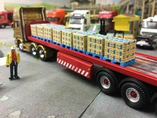 1:76 Blue Cement Bag Pallet