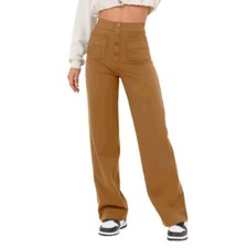 Women's Casual High Waist Stretch Pants Ladies Flexi Pants for Women Trousers