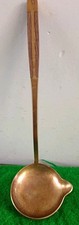 Vintage Brass Ladle Wooden