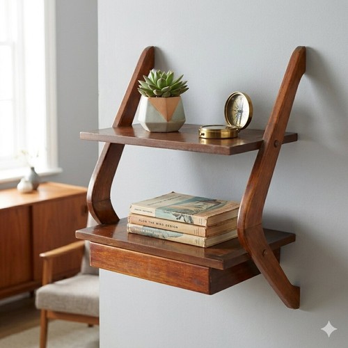 Vintage shelf mahogany - vintage,