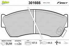 301666 BRAKE PAD SET, DISC BRAKE FITS FORD USA MUSTANG COUPE 3.8