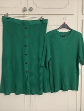Nina Leonard Ribbed Skirt & Top Size 2XL From Qvc  , See All Pics & Details