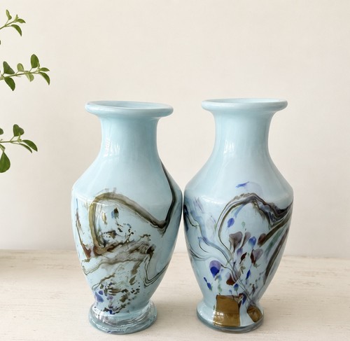 Pair studio art - art, glass