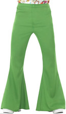 Green Flared Trousers Mens 60s