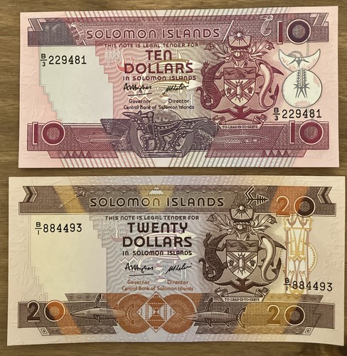 Solomon island banknotes - solomon,