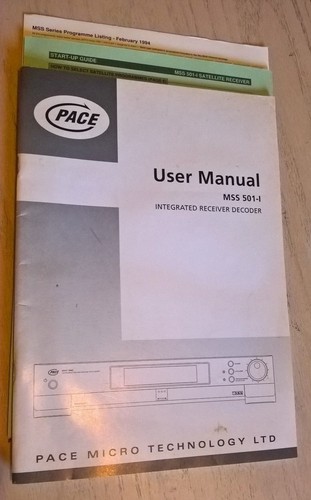 Pace mss 501 - 501-i,