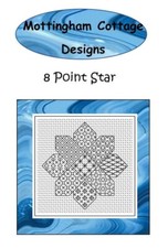 Blackwork Embroidery Kit   -  8 Point Star