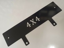 For Land Rover Discovery Winch Bumper Number Plate Mounting Plinth Black Powder