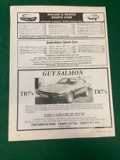GUY SALMON  TR7 SGF 442R 1977 A4 ADVERT B