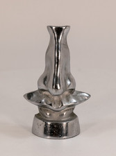 Salvador Dali-Inspired Cast White Metal Nose Spectacle Stand Glasses Holder