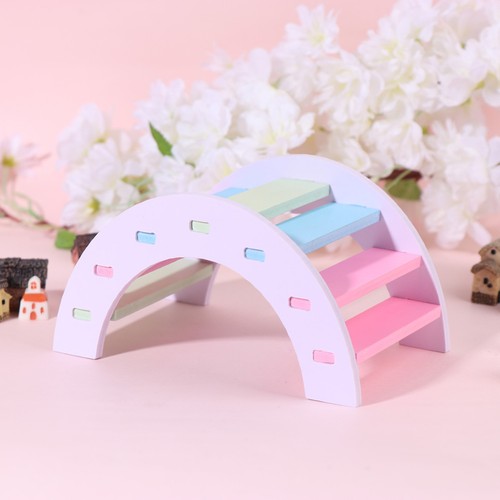Rainbow color wooden hamster - color,
