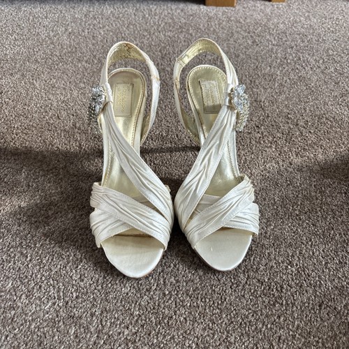 Ladies ivory white - white, diamanté