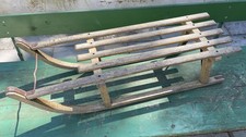 VINTAGE WOODEN SNOW SLEDGE
