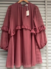 M&S Purple Smock Dress UK 14