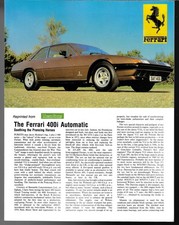 Ferrari 400i Automatic Road