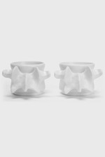 KILLSTAR Cups White Ossuary Stackable ( Of 2) One Size