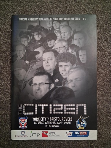 Football programme york city - city, v