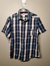 Levis Mens Short Sleeve Plaid