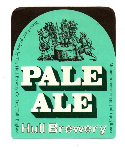 England vintage beer - label,