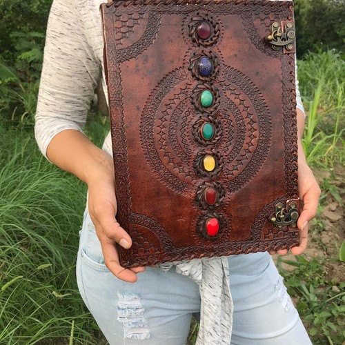 Large seven stone handbound - seven,