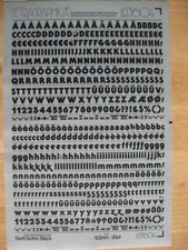 .1 x Letraset Upper/Lower