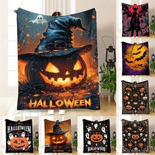 3D Halloween Cartoon Print Series Sleeping Blanket, Sofa Bed Sheet Blanket