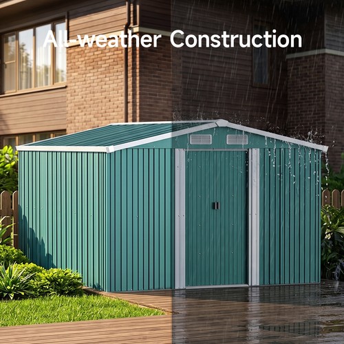 Metal garden storage shed - shed, 6