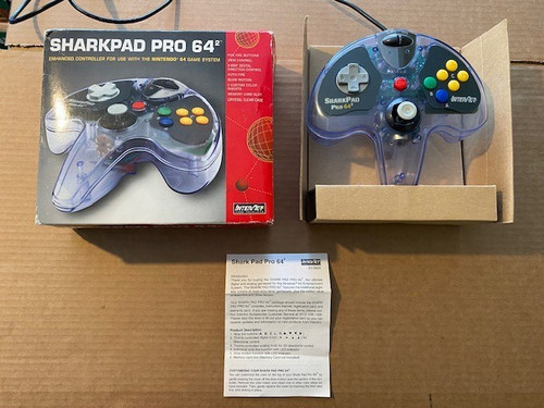 N64 clear sharkpad pro - n64,