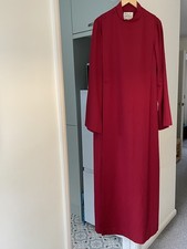 J Wippell & Co Ltd Red Double-Breasted Cassock Length 64" Chest 41"