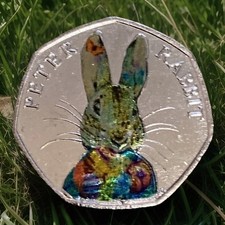 Peter Rabbit 50p Coin 2016 Easter Bunny Beatrix Potter Uncirculated