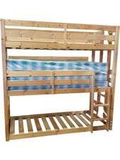 Strictly Beds & Bunks Pandora Heavy Duty Triple Sleeper Pine Bunk Bed  PPWH