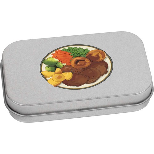 Roast dinner plate metal - plate',