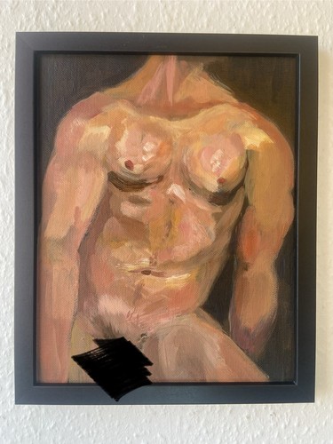 Nude male torso painting - nude,