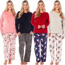 Kate Morgan Ladies soft cosy Fleece Pyjama Sets New Styles&Colours 2025
